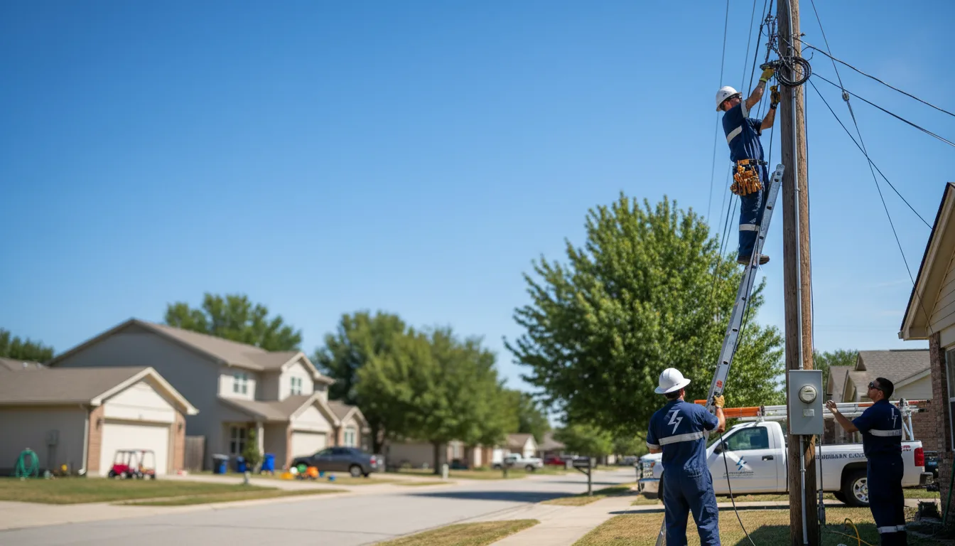 Residential electrician providing installation services in Riner, VA